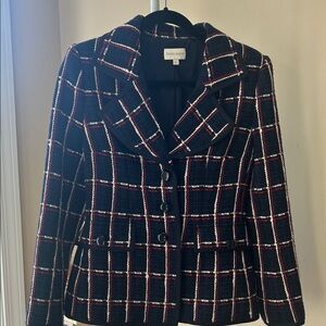 Favorite Daughter Black and Red Plaid Blazer